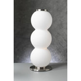 Snowman  Table Lamp in Satin Nickel