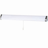 Bathroom Wall Light in White / Chrome