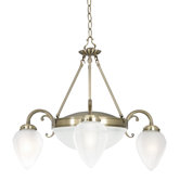 Regency Five Light Pendant in Antique Brass