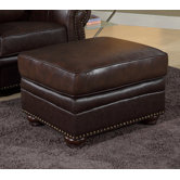 Palazzo Leather Ottoman