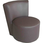 Roxy Leatherette Slipper Chair