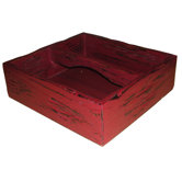 Deep Wooden Tray in Bali Red