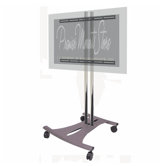 Dual Pole Elliptical Base Trolley in Black/Chrome