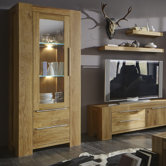Vitrine "Balthasar" mit 1 T&uuml;r und 2 Schubladen
