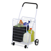 Four Wheel Rolling Utility Cart in White