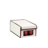 Small Natural Canvas Window Shoe Box