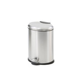 12 Liter Oval Stainless Steel Step Trash Can
