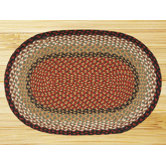 Burgundy/Mustard Rug
