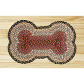 Gray/Creme Dogbone Novelty Rug