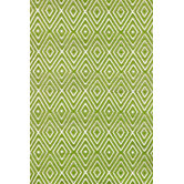 Woven Diamond Sprout/White Rug