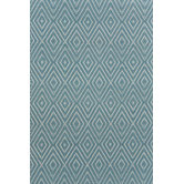 Woven Diamond Slate/Light Blue Rug