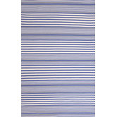 Rugby Denim Striped Rug