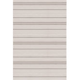 Rugby Platinum Striped Rug