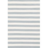 Trimaran Light Blue/Ivory Striped Rug