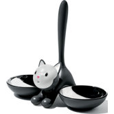 Tigrito Cat Bowl in Black