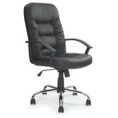 High Back Leather Executive Chair in Black