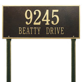 Hartford Estate Lawn Address Plaque