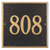 Square Standard Wall Address Plaque
