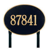 Hawthorne Oval Estate Lawn Address Plaque
