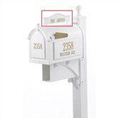 White Personalized Mailbox Address Topper