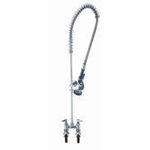 Deck Mount Two Handle Pre-Rinse Centerset Bar Faucet