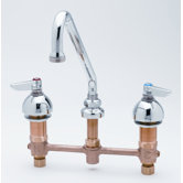 Widespread Bathroom Faucet with Double Handles
