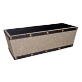 Rectangular Planter with Plain Linen