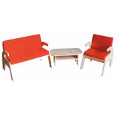 Kids' 3 Piece Table and Bench Set