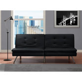 Chelsea Leather Convertible Futon