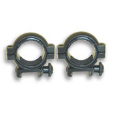 1.18" Weaver Ring with 1" Inserts in Black