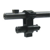 Red Laser Sight with Universal Barrel Mount in Black
