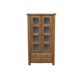 Danube Display Cabinet in Weathered Oak