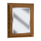 Amalfi Series 24" x 30" Red Oak Surface Mount or Recessed Medicine Cabinet in Autumn Finish
