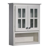Cape Cod Series 25.5" x 30.75" Maple Over the Toilet Cabinet in White Finish