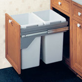 Drawer Slide-Out Double Waste Bin - 80 Liter