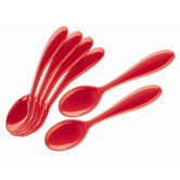 Art and Cafe Teaspoon in Red (Set of 6)