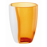 Happy Hour Two Toned Soft Drink Glass in Orange
