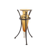 Vase with Stand in Amber