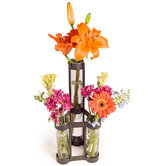 Two Level Triple Tube Vase