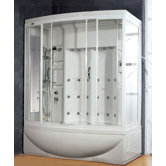 Sliding Door Steam Shower with Bath Tub