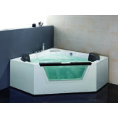 59" x 59" x 24" Corner Whirlpool Bath Tub