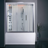 Platinum Sliding Door Steam Shower with Bath Tub