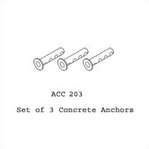Concrete Anchor Kits, 3 pack