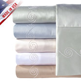 Supreme Sateen 300 Thread Count Swirl Pillowcase (Set of 2)