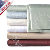 Supreme Sateen 500 Thread Count Scroll Pillowcase (Set of 2)