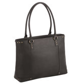 Vintage Leather Laptop Carry All in Espresso