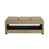 Open Triple Wood Bench
