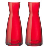 Ypsilon Carafe in Red - Set of 2