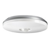 DL850 Impact Resistant Ceiling PIR Porch Light in Silver