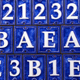 Ceramic Number Tiles